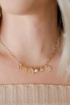 🎄 Searching for the perfect girly Christmas gift? This delicate gold charm necklace is a timeless piece she’ll adore! Customize it with meaningful charms to create a personal and unforgettable holiday gift. Whether it's for a best friend, sister, or yourself, this necklace adds a touch of elegance to any outfit. ✨ #GirlyChristmasGifts #GoldJewelry #CharmNecklace #HolidayGiftIdeas Jewelry Gold Necklace, Girly Christmas, Jade Charm, Winter Jewelry, Charm Collection, A Best Friend, Sterling Silver Jewelry Handmade, Gold Charm Necklace