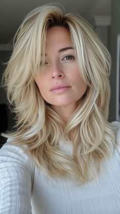 "Color Burst: Bright Hair Colors to Brighten Your Day" Blonde Shag, Haircuts For Medium Length Hair, Spring Hair Color, Haircuts For Medium Hair, Long Faces, Hair Color And Cut, Long Layered Hair, Haircuts For Long Hair, Long Hair Cuts