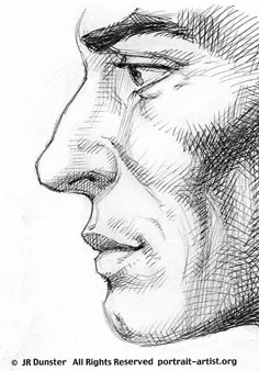 an image of a man's profile drawn in pencil on the app store page