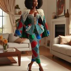 African Designs, Kitenge, African Clothing Styles, Classy Casual Outfits