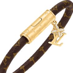 LOUIS VUITTON® - Lv Push Bracelet - Monogram Designer Key Chains, Lv Bracelet, Lv Jewelry, Classy Engagement Ring, Luxury Bracelets, Louis Vuitton Bracelet, Gold Bracelets Stacked, Dope Jewelry Accessories, Graduation Gifts For Him