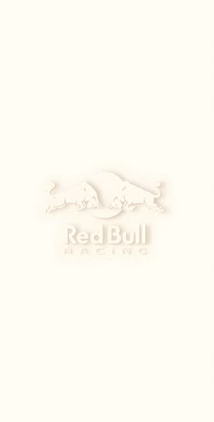 the red bull racing logo is shown on a white background with an image of a cat