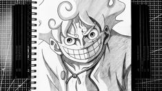 a drawing of an evil clown with big eyes