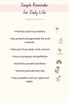 Stay focused and grounded with this simple reminder for daily life Prioritize what matters, practice gratitude, and take small steps toward your goals every day #life #reminder