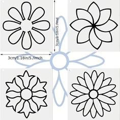 flower line quilting stencil kit sewing stencils flower - Temu