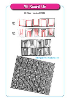 the instructions for how to make an all boxed up quilter's block pattern