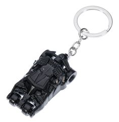 a batman car keychain is shown on a white background with the image of a batmobile