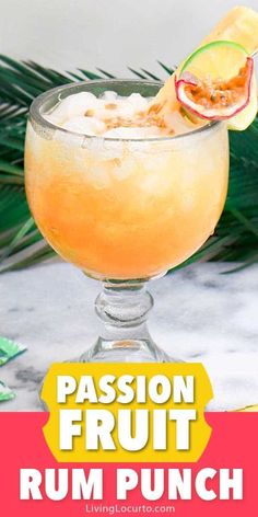 An easy Passion Fruit Tropical Rum Punch cocktail recipe. Make a pitcher of this easy tropical rum drink for your next party. Luau party ideas. #rum #cocktail ​ ​#luau Passion Fruit Alcoholic Drink, Rum Passion Fruit Cocktail, Passion Fruit Juice Cocktail, Passion Fruit Drinks Cocktails, Passion Fruit Drinks, Passion Fruit Cocktail Recipes, Passion Fruit Punch, Tropical Rum Punch, Passion Fruit Cocktail