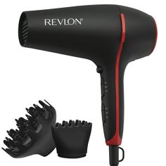 Dare to be new kind of bold with Revlon Hair Tools. Whether you're after salon-style blowouts, one-of-a-kind waves and curls, the perfect hair accessory, or you want to reinvent your style, Revlon has the tools to take your hair where it's never been before. Visibly shinier, smoother hair is possible with the all-new Smooth Stay hair dryer that features triple-coated ceramic barrels infused with coconut oil for long-lasting results. Paired with ceramic tourmaline ionic technology for reduced sta Revlon Hair Dryer, Hair Dryer Diffuser, Revlon Color, Towel Dry Hair, Ceramic Hair, Heat Damage, Salon Style, Blow Dryer, Shiny Hair