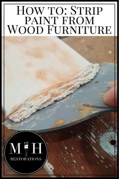 how to strip paint from wood furniture