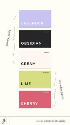 the color scheme for an ice cream shop