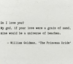 an old typewriter with the words do i love you? if your love were a grain of sand, mine would be a universe of beaches