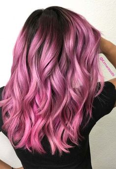 Highlights Pink, Dyeing Hair, Bentuk Alis, Rambut Brunette, Pink Hair Dye, Colored Hair Tips, Pastel Pink Hair, Hair Color For Women, Hair Color Pink