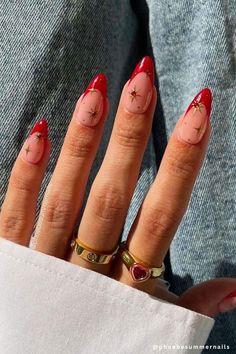 50+ Cute & Classy Christmas Nail Designs for 2024. Searching for the perfect classy and cute Christmas nails for 2024? We’re sharing 50+ trendy Christmas nail designs for 2024/2025! Whether you love short, square, red, acrylic, almond, or simple nails, we’ve got all the Christmas nail inspo you need for the holidays. Holiday nails, winter nails Almond Acrylic Nails Dark Colors, Red Biab Nails Short, Red Tip Nails, Almond Nails Red, Kutek Disney, Short Almond Nails, Nagel Tips, Classic French Manicure, Fake Nails With Glue