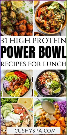 eight high protein power bowl recipes for lunch