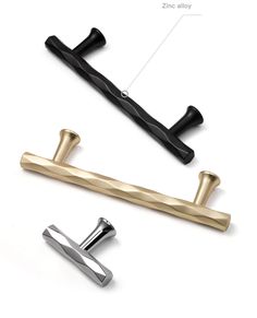 an image of two handles and one handle on a white background with text describing the different types of handles