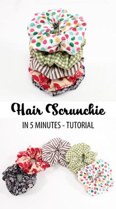 hair scrunchie in 5 minutes - how to make it easy and fun