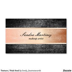 a business card with an elegant, black and gold stripe