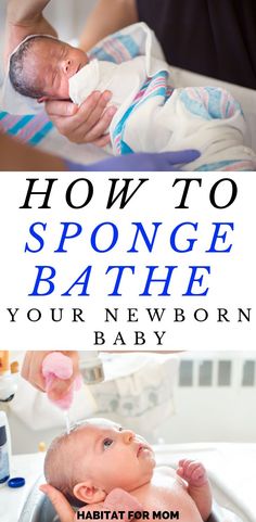 how to sponge bathe your newborn baby in the sink and wash it's hands