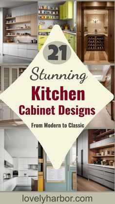 kitchen cabinets with the title 21 stunning kitchen cabinet designs from modern to classic