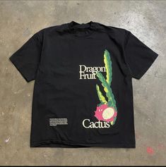 Dragon Fruit Cactus, Fruit Graphic, Cactus Graphic, Vintage Tee, Dragon Fruit