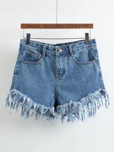 Frayed Shorts, Clothes Outfits, Jeans For Short Women, Armani Jeans, Short En Jean