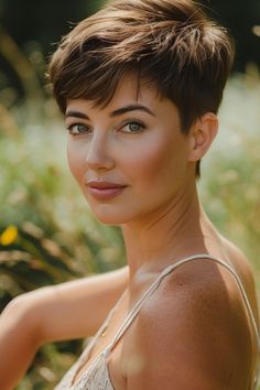 This iconic short hairstyle has been a favorite among women who crave a fresh, confident, and stylish look. Pixie cuts are not only incredibly chic but also versatile, allowing you to express your unique personality Pixie Short Hairstyle Women, Back Of Pixie Cut, Short Hairstyle Women Pixie, Pixie Hairstyle Women, Very Short Pixie Haircut, Asymmetric Pixie, Short Pixie Haircuts For Women, Girls Pixie Cut, Feminine Pixie Cuts