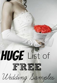 the huge list of free wedding samples is available for all types of brides