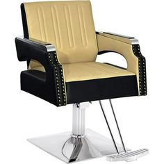 This Barberpub salon chair, which is equipped with exquisite rivets on the armrests,would be an appropriate chair for any barber shop, salon station or your home salon.With high practicability and quality,our salon chair will provide a comfortable experience with your customer. Color: Orange. Anti Frizz Hair, Hair Salon Interior, Hair And Nail Salon, Yard Furniture, Barber Shop Decor, Salon Ideas, Salon Chairs, Salon Furniture, Styling Cream