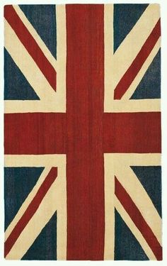 a rug with the british flag on it