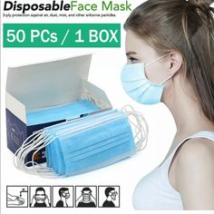 We Donate 1 Pack For Every Pack Sold. Over 700 Donations + Thank You!!!!! 50 Pcs Disposable Face Mask Medical Surgical Dental - Same Day Shipping! 100% Brand New Disposable Mouth Face Mask Dental Medical Surgical Dust Masks Easy To Breathe Through Meltblown Filter Layer Inner Non-Woven Fabric Outher Non-Woven Fabric Suitable For: Home Use, Industrial Use, Medical Use, First Aid, And Outdoor Activities, And Other Daily Use Ships Within 24 Hours In Stock Now! Dust Masks, Vitamins For Women, Face Mask, Medical, Mens Accessories, Mask, Man Shop