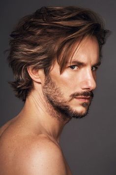 Mens Medium Length Hairstyles, Male Hairstyles, Air Style, Long Haircut, Hairstyle Men, Male Hair, Beard Style