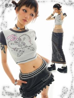 Subversive Outfits, Subversive Aesthetic, Pose Mannequin, Japanese 90s, Japanese Y2k, Japan Magazine, Outfits 90s, Grunge Outfit