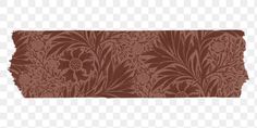 an old wallpaper pattern with flowers and leaves on it, transparent background png