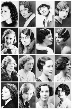 1930s fashion | Tumblr Madame Gres, 1920s Hair, Natural Hair Styles Easy, Retro Waves, Curly Bob Hairstyles