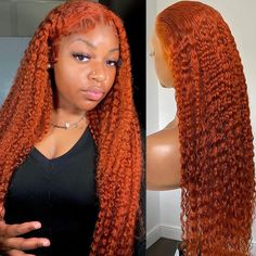 PRICES MAY VARY. 13x6 Ginger Lace Front Wigs Human Hair : 10a Brazilian Virgin Human Hair Lace Front Wig, 180% Density Full And Thick, 350 Ginger Lace Frontal Wig Gotten From Young Girls, Soft And Bouncy, Tangle-Free Without Shedding And Can Be Tended With A Hot Comb 13x6 Lace Front Wigs Human Hair Texture: Deep Wave Ginger Lace Front Wigs, Orange Colored Wigs Human Hair, Uses Swiss Hd Transparent Lace Color Melted Right Into Your Skin, Invisible, Breathable & Comfortable, Can Be Dyed ,Bleached, Ginger Wig Styles, Ginger Deep Wave Wig, Curly Ginger Wig, Ginger Lace Front Wigs, Wigs Orange, Hot Comb, Curly Lace Frontal, Human Hair Color, Christmas Board