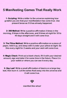 Manifestation For Job, Emergency Scriptures, Manifestation Games, Queen Affirmations, Manifesting Magic, Manifesting Tips, Manifesting Love, Money Manifest, Quotes Dream