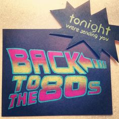 the back to the 80's sticker has been cut out