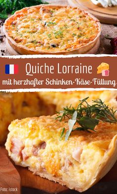 an image of quiche lorraine with herbs on top and in the middle