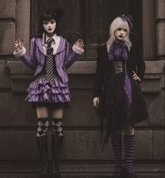 Cute Idol Outfits, Vkei Fashion Aesthetic, Vkei Outfits, Arte Punk, Gothic Clothing, Purple Outfits, Alt Fashion