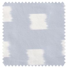 the fabric is light blue and white