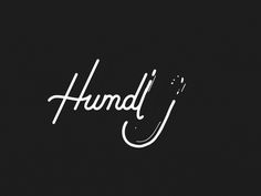 the word humd written in white on a black background