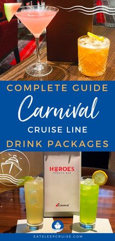 the complete guide to carnival cruise line drink packages