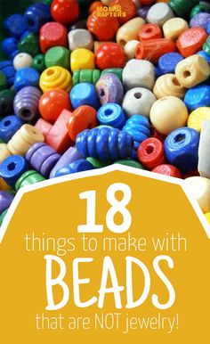 Ideas With Beads Diy Projects, Cool Things To Do With Beads, Crafts To Make With Beads, Crafts With Beads Projects, Things To Make With Beads Ideas, Crafting With Beads, Bead Art Projects Craft Ideas, Bead Ideas Crafts Diy Projects, What To Do With Beads Ideas