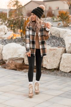 Kristyn's Fall Plaid Shacket | S-2X Large Plaid Shirt Outfit, Lumberjack Women Outfits, Cold Weather Outfits Petite, Cute Fall Inspo Outfits, Fall Inspo Outfits Casual, Fall Outfits Women Flannel, Cute Winter Outfits Cold Weather, Womans Winter Outfits, Fall Shacket Outfit Women