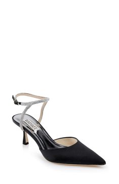 PRICES MAY VARY. Breathable leather lining Chrome Heels, Embellished Heels, Kitten Heel Pumps, Pointed Toe Shoes, Understated Elegance, Toe Shoes, Heel Pumps, Kitten Heel, Badgley Mischka