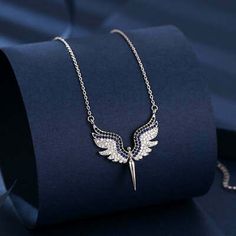 Shape: Angel. Item Type: Pendant Necklaces. Pendant Size: Picture size. Chain Type: O-Chain (approx. ). Angel Pendant Necklace, Necklaces Pendant, Angel Pendant, Picture Sizes, Never Forget, Locket, Diamond Necklace, Pendant Necklaces, Silver Necklace