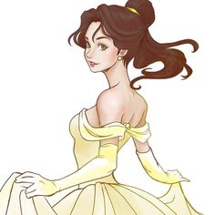 a drawing of snow white from disney's animated film, the princess and the frog