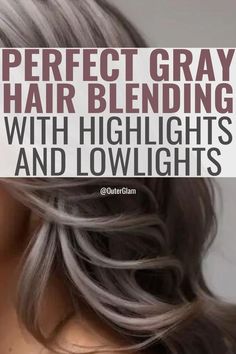 Whether you're embracing your natural gray or considering a new look, this article is for you. If you want to achieve the perfect blend of gray hair with highlights and lowlights, this is the information you need. Discover expert tips and techniques to achieve a stunning and natural-looking hairstyle that complements your unique style effortlessly. Natural Grey Highlights, Gray And Brown Highlights, Natural Gray Highlights, Hair Color For Gray Hair Highlights, Blending Gray Hair With Dark Blonde, Hair Colors For Blending Gray, Transitioning From Brown To Grey Hair, Gray Brown Hair Highlights, Dark Blonde Gray Hair Color Ideas