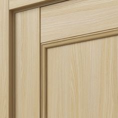 close up view of an unfinished cabinet door